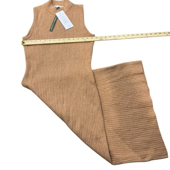 NWT Threads 4 Thought Tan Sheath Dress with Mock Neck and Sleeveless Design - Picture 10 of 14